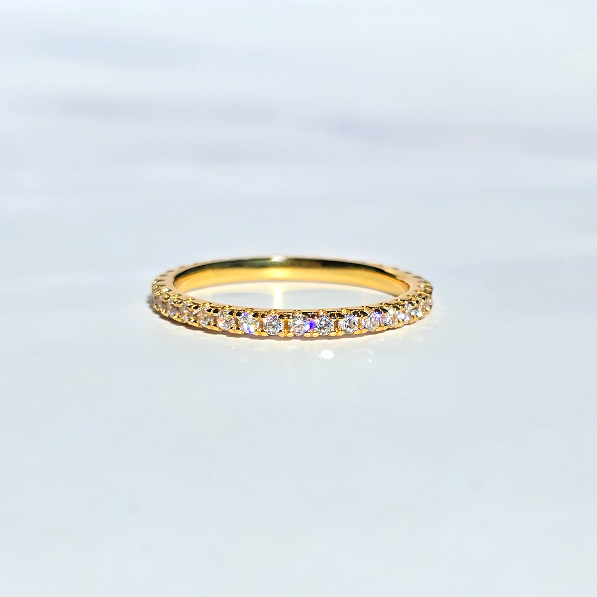 Classic Eternity Ring (1.8 mm) in 18k Gold Vermeil