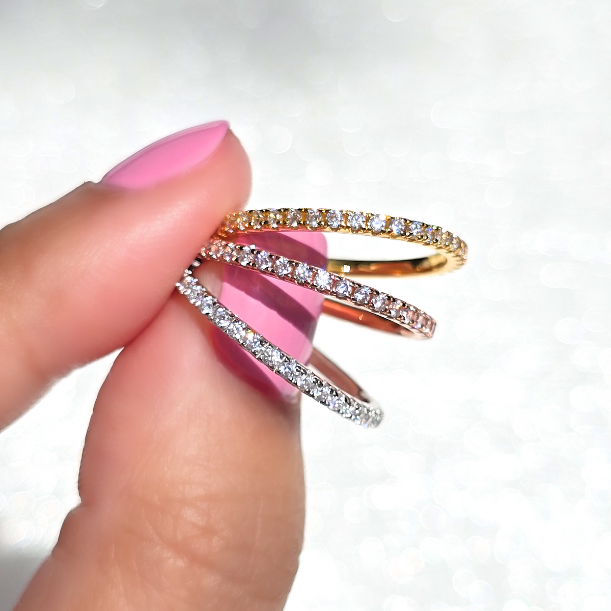 Classic Eternity Ring (1.8 mm) in 18k Gold Vermeil