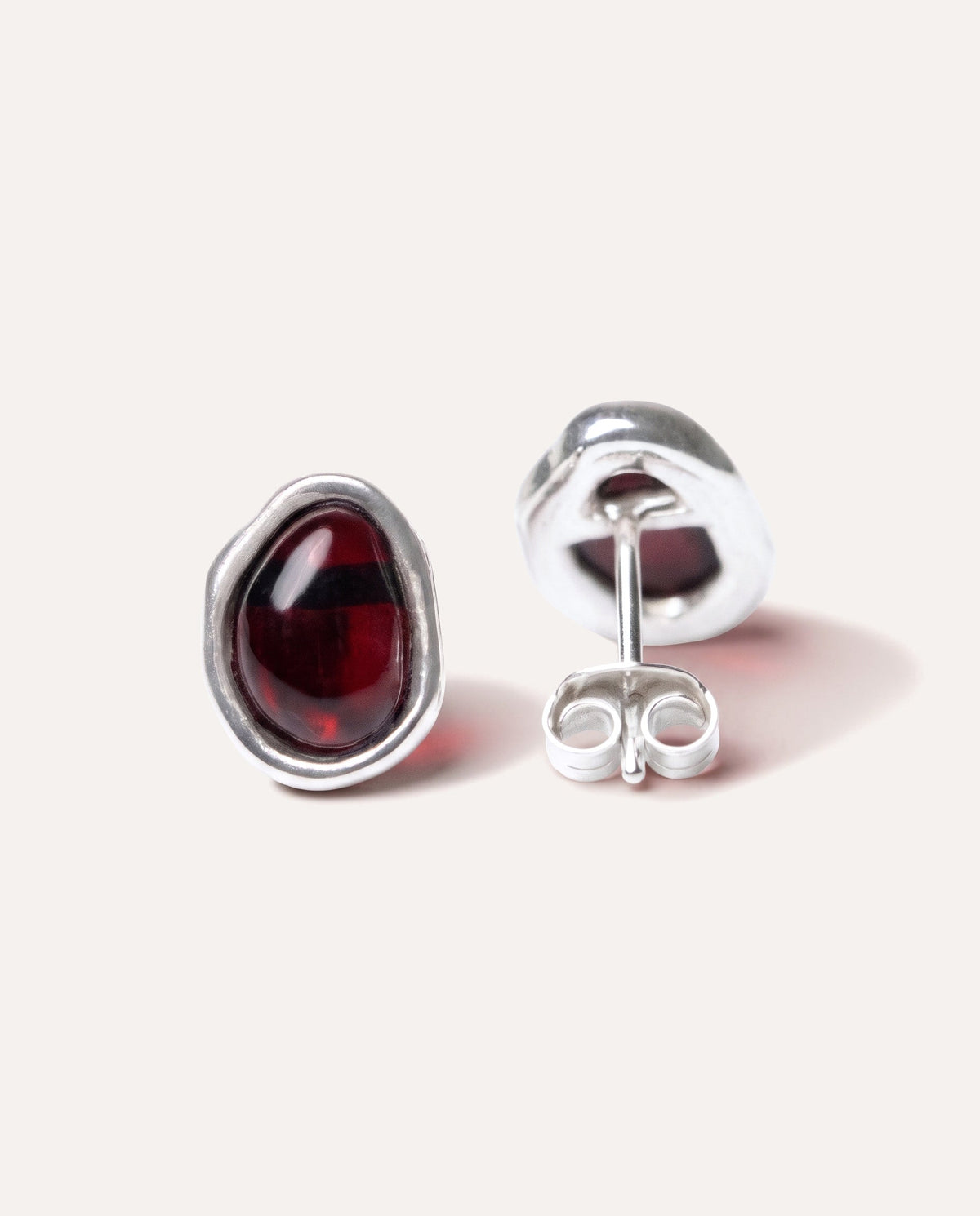 Cherry Amber ELEMENTS Stud Earrings