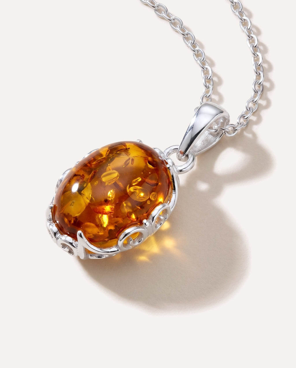 Demi Amber Drop Pendant