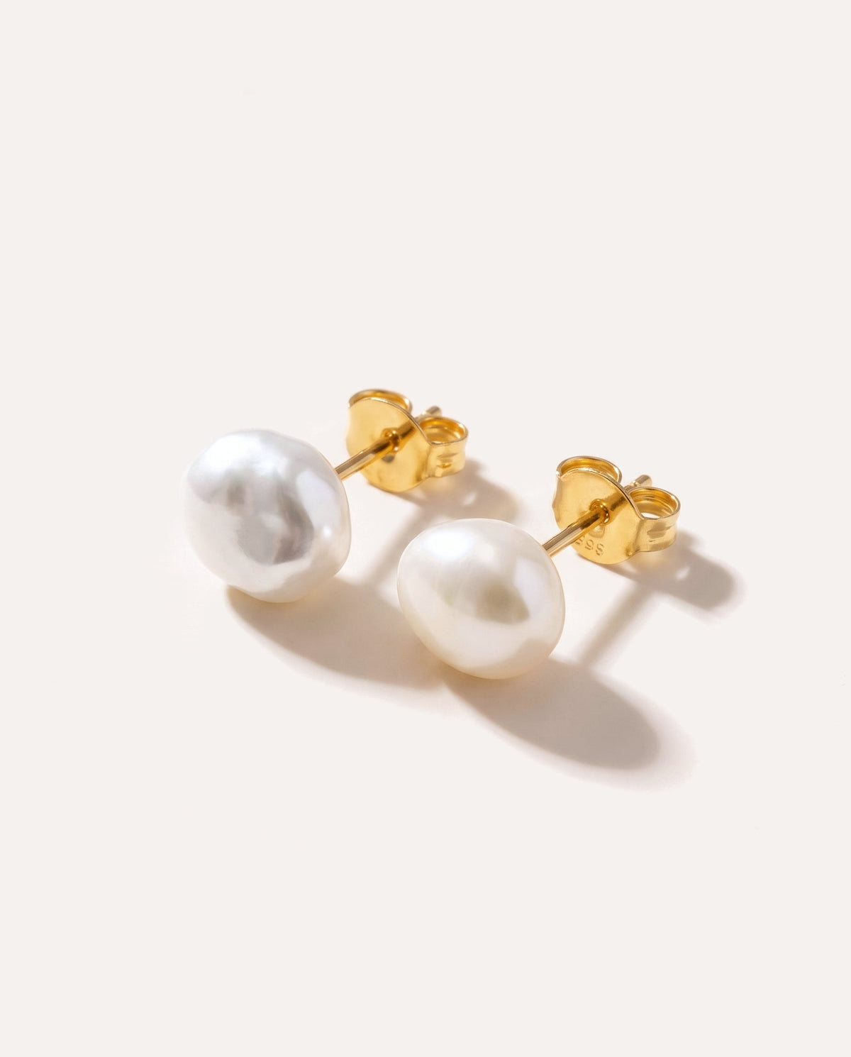 Freshwater Baroque Pearl Stud Earrings
